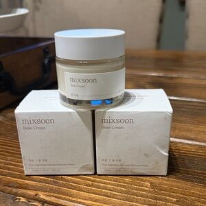 Mixsoon Bean Cream LOT of 2 - 1.69 fl oz Korean Skincare NEW